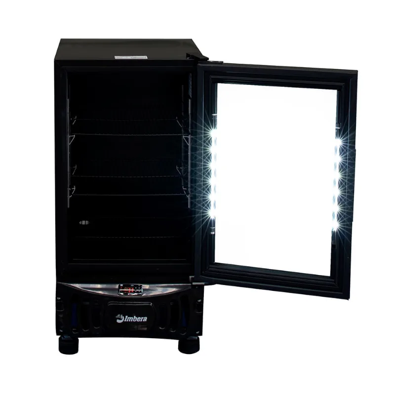 Cervejeira Imbera 102 Litros Porta de Vidro Preta CCV72 – 220 Volts
