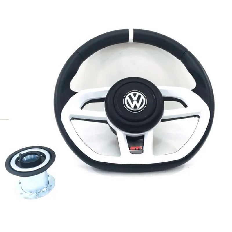 Volante esportivo Branco Gti Gol parati saveiro G5 G6(Cv102)