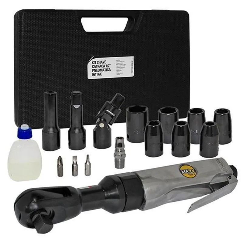 Kit Chave Catraca Pneumática 1/2' Mxt-0511ak Maxx Tools