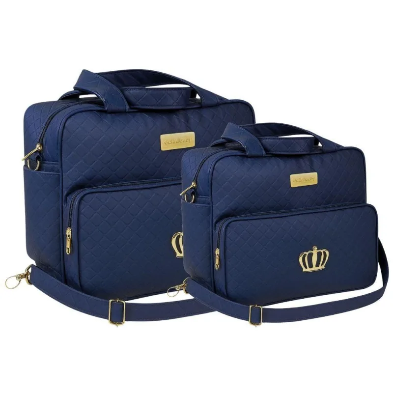 Kit Bolsa Maternidade Dulini Baby CRA2 Design Elegante Azul Baby Estilo - OUTRAS