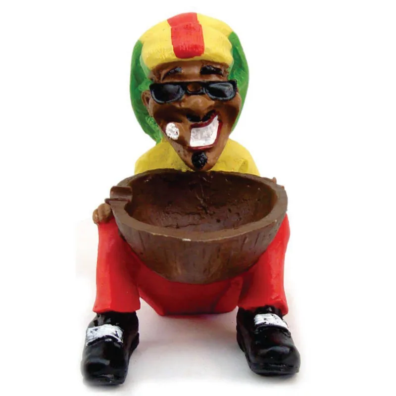 Cinzeiro Bob Marley Sentado Grande 12x9x8cm