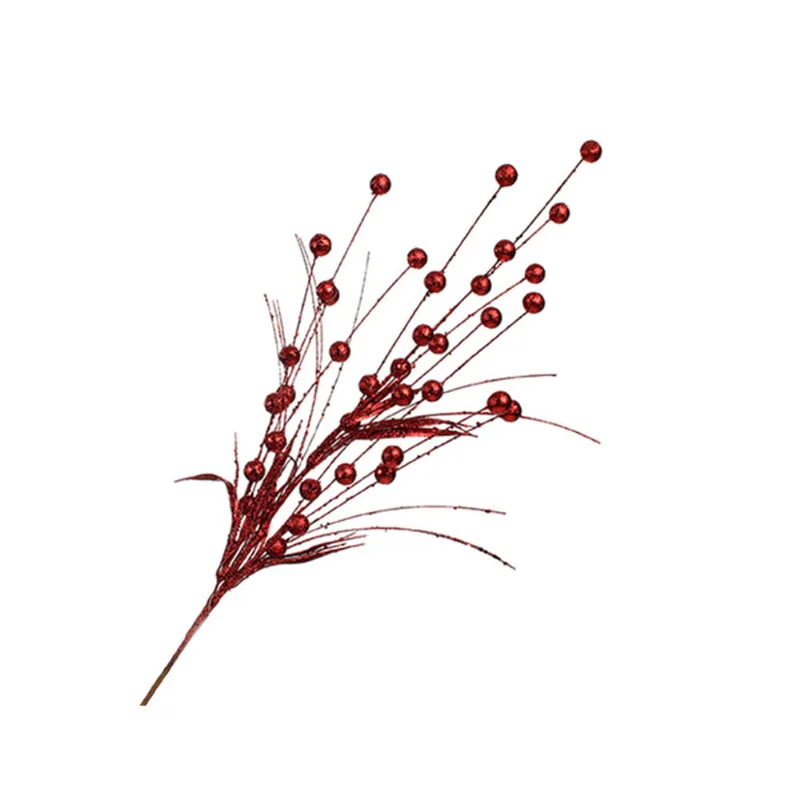 Galho Decorativo Natalino 86 Cm Vermelho Hasiera