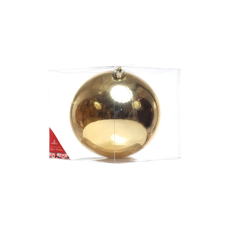 Bolas Natalinas 20 Cm Dourada Com Acabamento Brilhante Hasiera