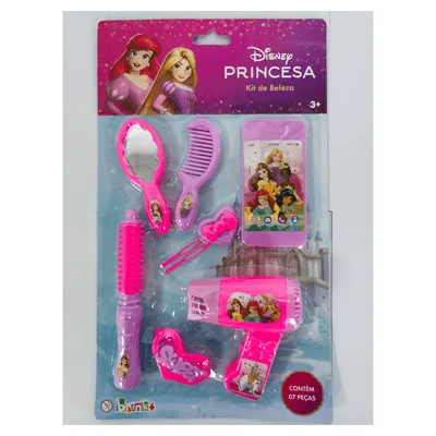 Conjunto de Beleza Infantil Disney Princesas Brink+ M1 3 a 4 Anos 7 Peças - Brink+ - Brinquedos