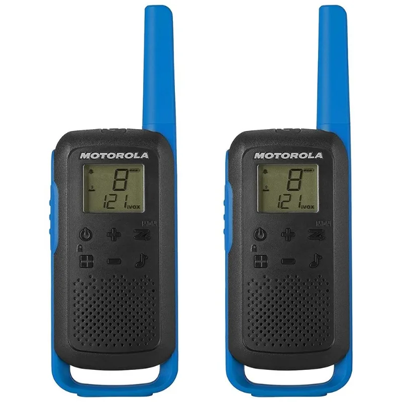 Walkie Talkie Ie Motorola T 270 40 Km (par) Preto Azul
