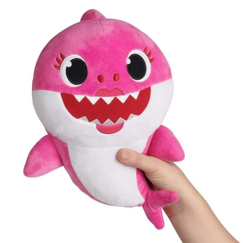 Nova Pelucia Musical Baby Shark 30cm Mommy Shark
