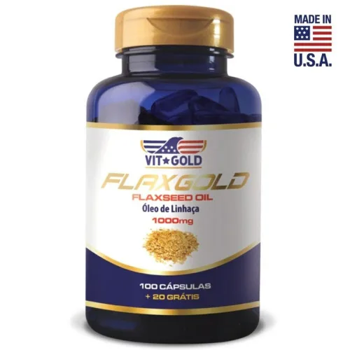 Flaxgold Óleo De Linhaça Vit Gold - VITGOLD - Suplementos