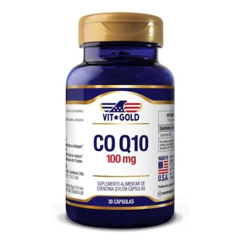 Coenzima Q10 Vitgold CoQ10 100mg 30 Cápsulas