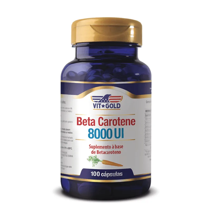 Beta Carotene 8000ui Vitgold 100 cápsulas