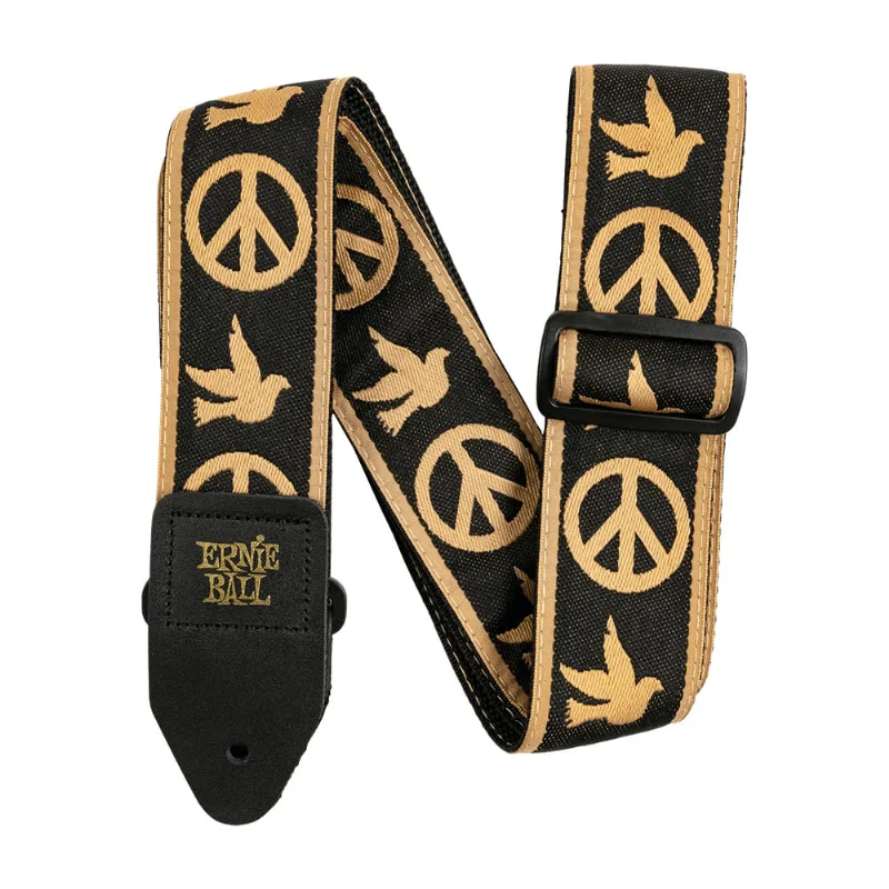 Correia Ernie Ball Peace Love Dove Jacquard P04613 para Guitarra, Violão ou Baixo