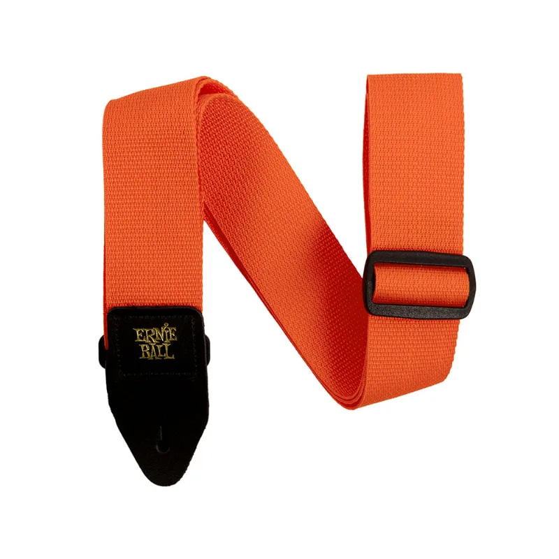 Correia Ernie Ball Polypro Laranja e Preta P05353 para Guitarra, Violão ou Baixo