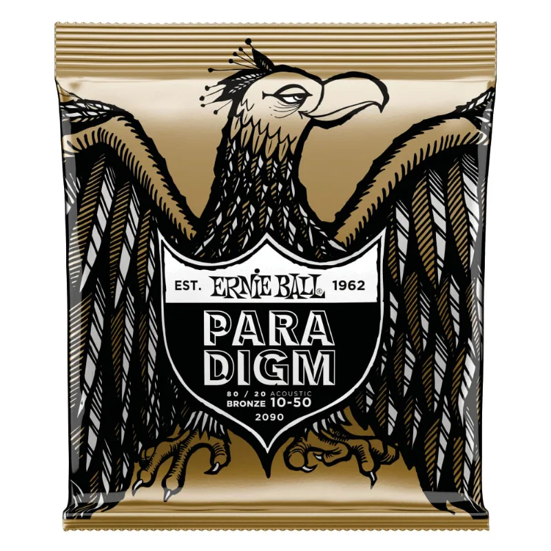Corda Ernie Ball 010 Paradigm 80/20 Bronze para Violão Aço