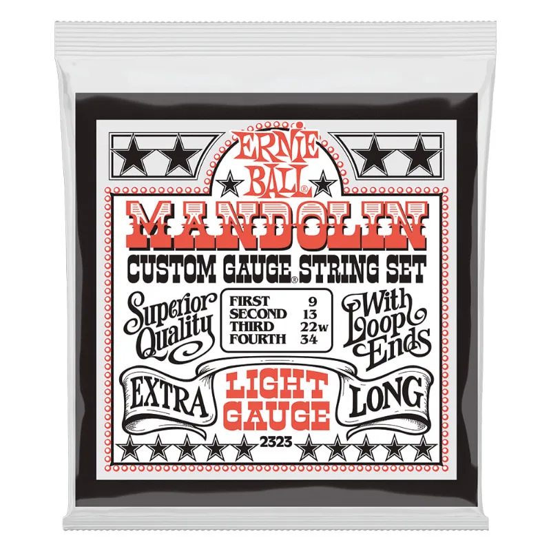 Corda Ernie Ball Mandolin 009-034 Light Aço P02323 Para Bandolim