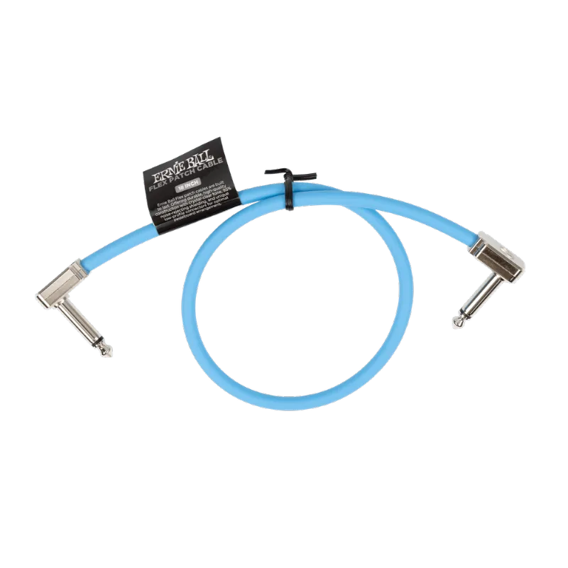 Cabo Ernie Ball Flex Patch P10 para Pedal com 45cm Azul P06457