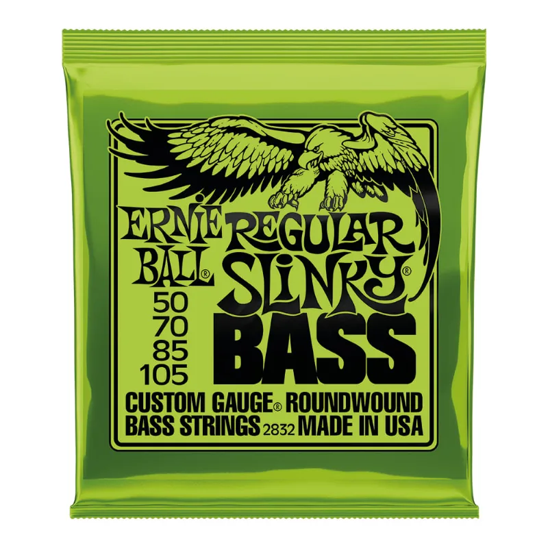 Corda Ernie Ball 050 Regular Slinky Níquel para Baixo 4 Cordas