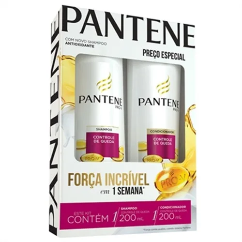 Kit Sh Co Pantene 200ml Controle De Queda Unit - PANTENE - Higiene E Beleza