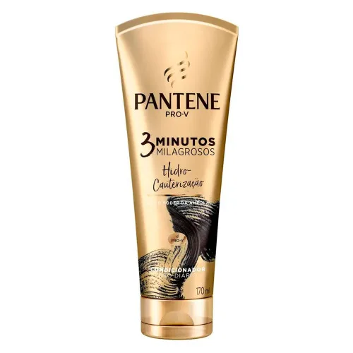 Condicionador Pantene 3 Minutos Milagrosos Hidro Cauterização Bisnaga 170ml - PANTENE - Higiene E Beleza