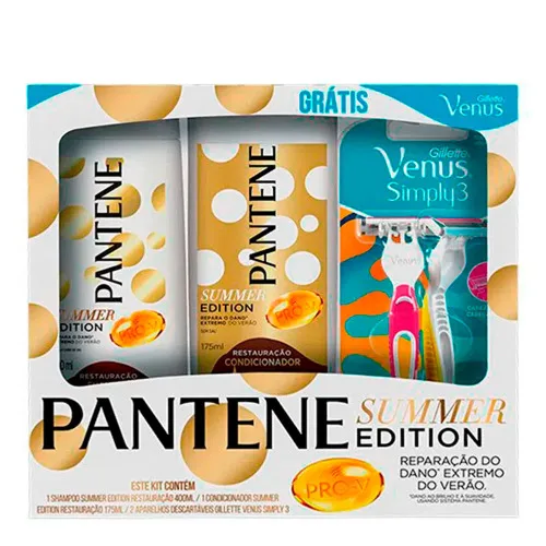 Sh Pantene 400ml Cond 175ml Summer Gts Simply - PANTENE - Higiene E Beleza