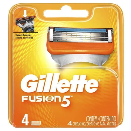 CARGA BARBEAR GILLETTE COM 4 FUSION - GILLETTE - Higiene Pessoal