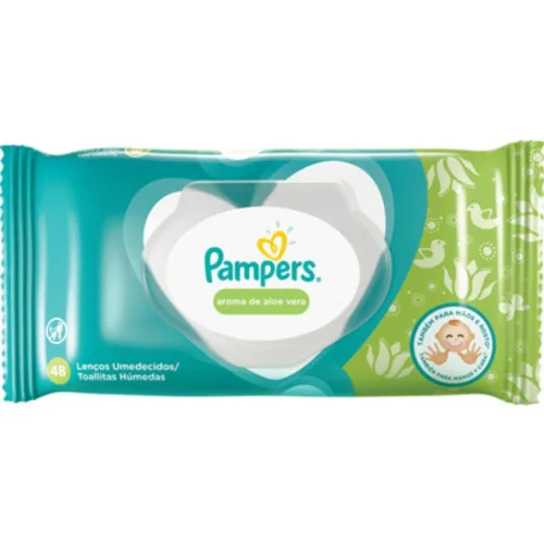 TOALHA UMED PAMPERS ALOE VERA 48UN - PAMPERS - Higiene E Beleza