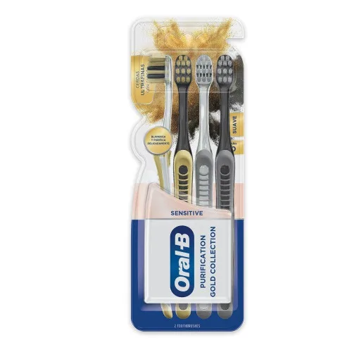 ESCOVA DENTAL ORAL B PURIFICATION GOLD COLLECTION 4 UNIDADES - ORAL-B - Escova De Dente