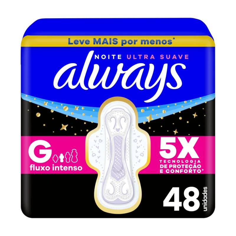 ABS HIG ALWAYS NOT G SV C/ABA L48P40UN - Always - Higiene Pessoal