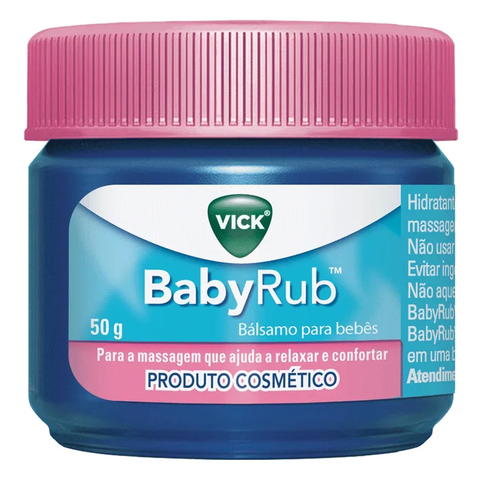 Bálsamo para Bebês Vick BabyRub com Camomila 50g - Vick - Creme De Massagem