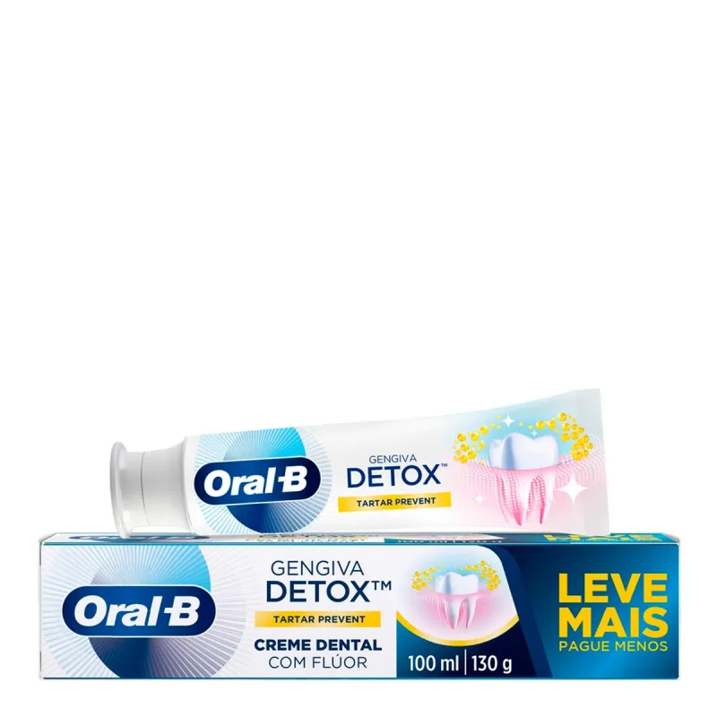 Pasta de Dente Oral B Gengiva Detox Tartar Defense 130g - Oral B - Pasta De Dente
