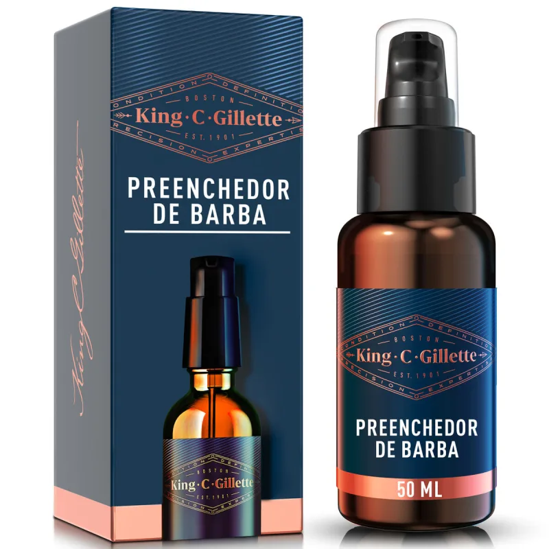 Sérum Preenchedor para Barba Gillette King C. 50ml - Gillette - Higiene Pessoal