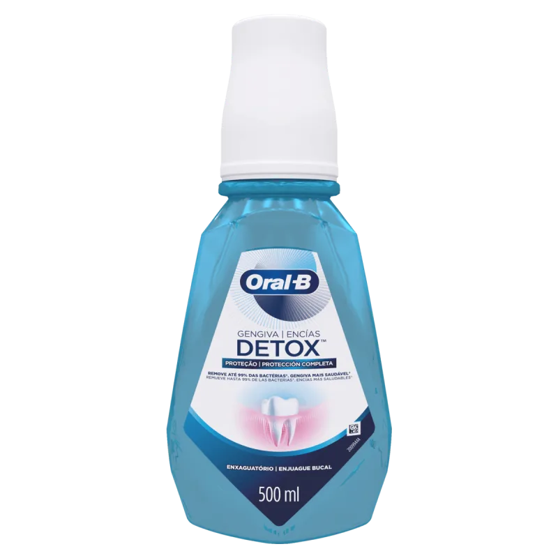 Enxaguante Bucal Oral-B Gengiva Detox - 500ml - Oral B - Higiene Pessoal