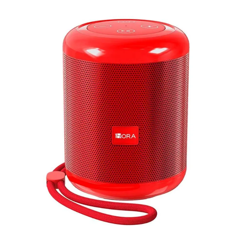 Caixa Som 1Hora Alto-Falante Bluetooth Portátil Vermelho