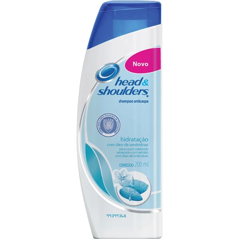 Shampoo Anticaspa Head Shoulders Hidratação Frasco 200ml - HEAD & SHOULDERS