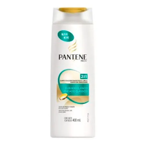 Shampoo 2 Em 1 Cuidado Classico 400ml Pantene - PANTENE - Higiene E Beleza