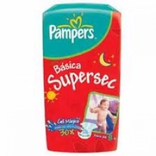 Fralda Pampers Basica P 16x10unidade | Fralda Pampers Basica P - PAMPERS