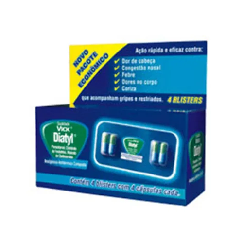 Diatyl 4 Mg 4 Mg 400 Mg 16 Cápsulas Procter Gamble Similar - Farmácia