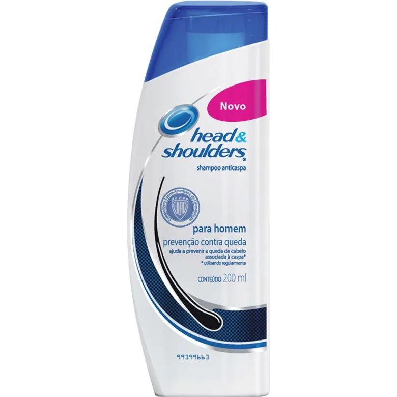 Shampoo Anticaspa Head Shoulders Men Prevenção Contra Queda Frasco 200ml - HEAD & SHOULDERS