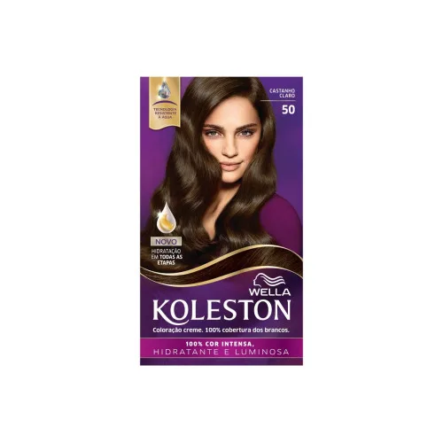Tintura Koleston Castanho Claro 5.0 Wella - WELLA - Higiene E Beleza