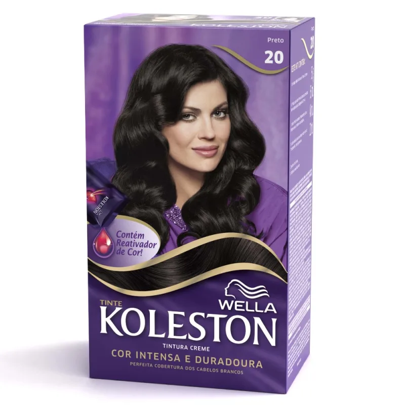 Tint.koleston Preto 20 Frasqueira - KOLESTON - Higiene E Beleza