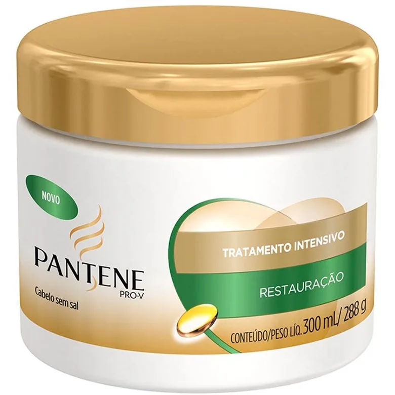 Máscara Intensiva Pantene Restauração Pote 300ml - PANTENE - Higiene E Beleza