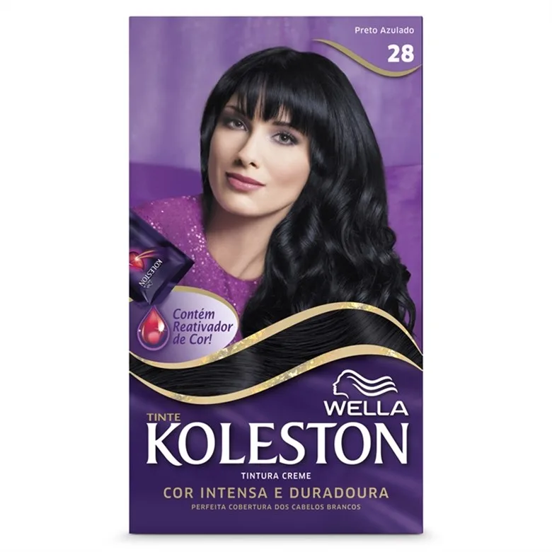 Tintura Koleston 2.8 Preto Azulado Wella - WELLA - Higiene E Beleza