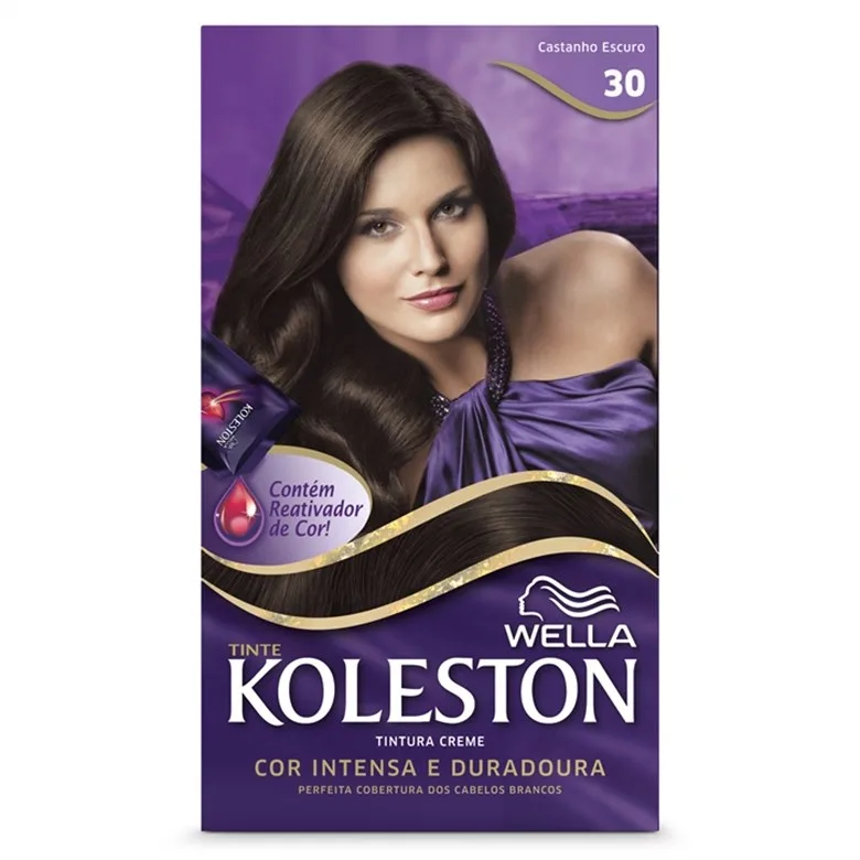 Tintura Koleston 3.0 Castanho Escuro Wella - WELLA - Higiene E Beleza