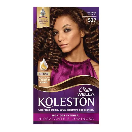 Tintura Permanente Koleston 537 Marrom Sedução Unit - KOLESTON - Higiene E Beleza