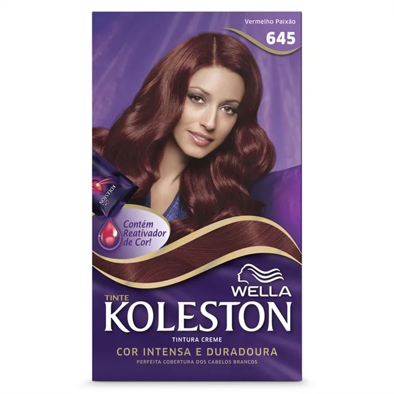 Tintura Permanente Koleston 645 Vermelho Paixão Unit - KOLESTON - Higiene E Beleza