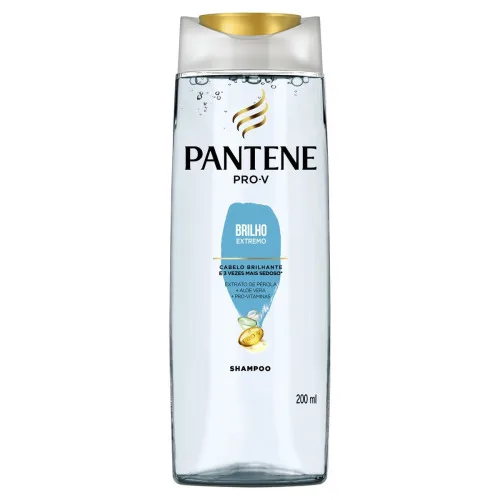 Shampoo Pantene Brilho Extremo Frasco 200ml - PANTENE - Higiene E Beleza
