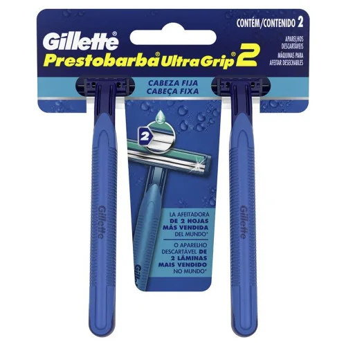 Aparelho Barba Gillette Ultragrip Caixa/12x2 - GILLETTE - Higiene E Beleza