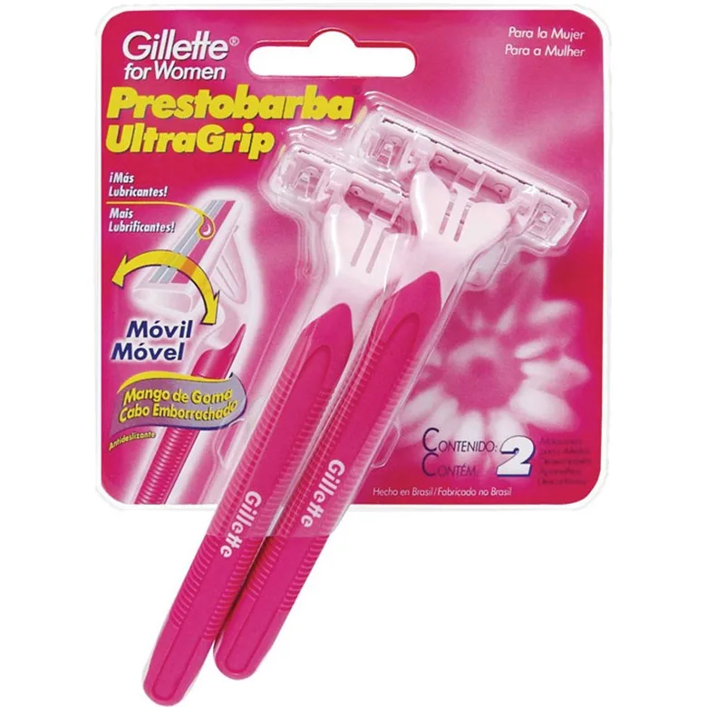 Aparelho De Depilar Descartável Gillette Prestobarba Ultragrip 2 Unidades - GILLETTE PRESTOBARBA - Higiene E Beleza