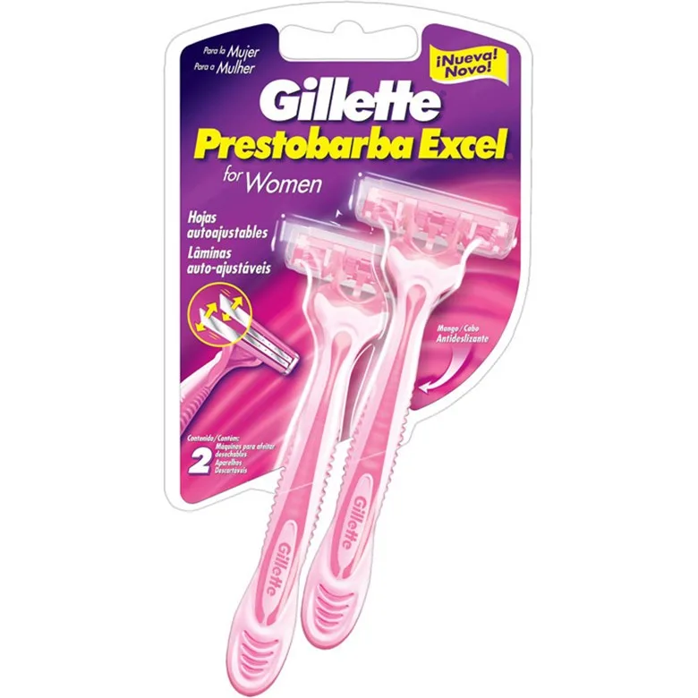 Aparelho Depilatório Gillette Prestobarba C/2 Excel Feminino Unit - GILLETTE PRESTOBARBA - Higiene E Beleza