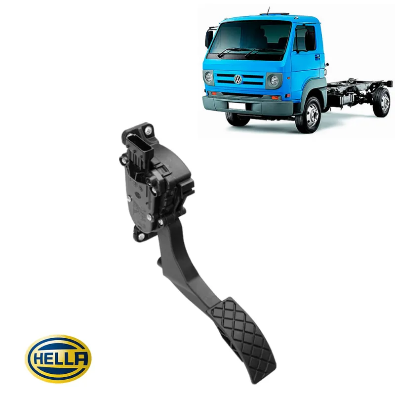 Pedal do Acelerador Eletrônico Caminhão VW Delivery 5140 8150 05/16 Com Sensor de Posição Hella