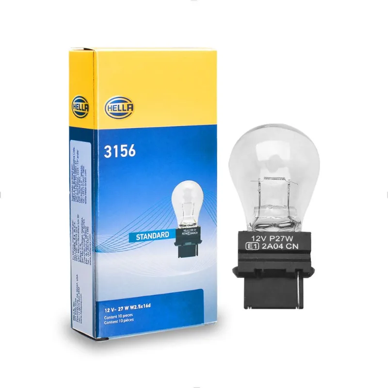 Lâmpada P27W 1 Polo 3200K 12V 27W Branca Original 3156 Hella