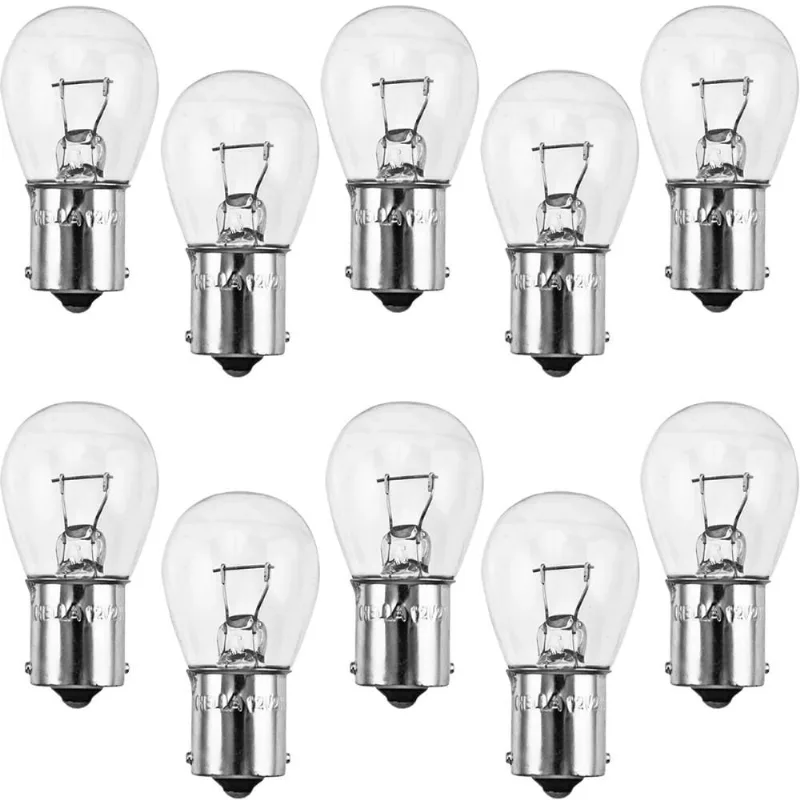 Kit 10 Lâmpadas Miniatura S8 12v 21w Bau15s Hella